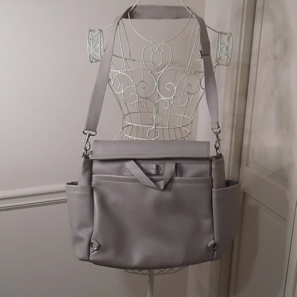 Skip Hop Gray Baby Bag with Tassel